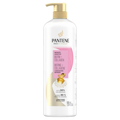 Pantene Pro-V Miracles Infinite Lengths Biotin + Collagen 1 Minute Miracle Conditioner, 888 mL Pantene