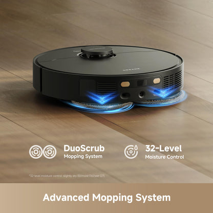 DREAME L40 Ultra Gen 2 Robot Vacuum and Mop with 25,000Pa Suction, Extendable Side Brush and Mop, All-in-One Self-Emptying & Cleaning Dock, Voice & App Control, Black - Available at All In One Marketplace Canada