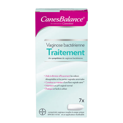 CanesBalance Bacterial Vaginosis Treatment For BV Symptoms - BV Treatment For Women, Relieves Vaginal Odor, Maintains Normal Vaginal pH, Supports Vaginal Health, 7 Soft Vaginal Tablets With Applicator - Available at All In One Marketplace Canada