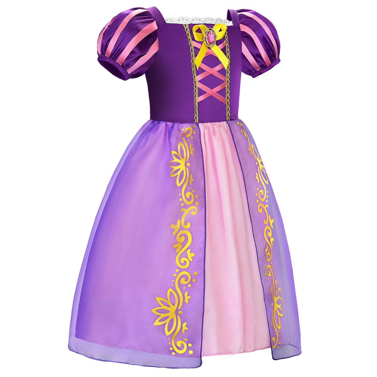 Aoiviss Princess Costume for Girls Puff Sleeves Princess Dress Up Outfit 🍁 All In One Marketplace Canada