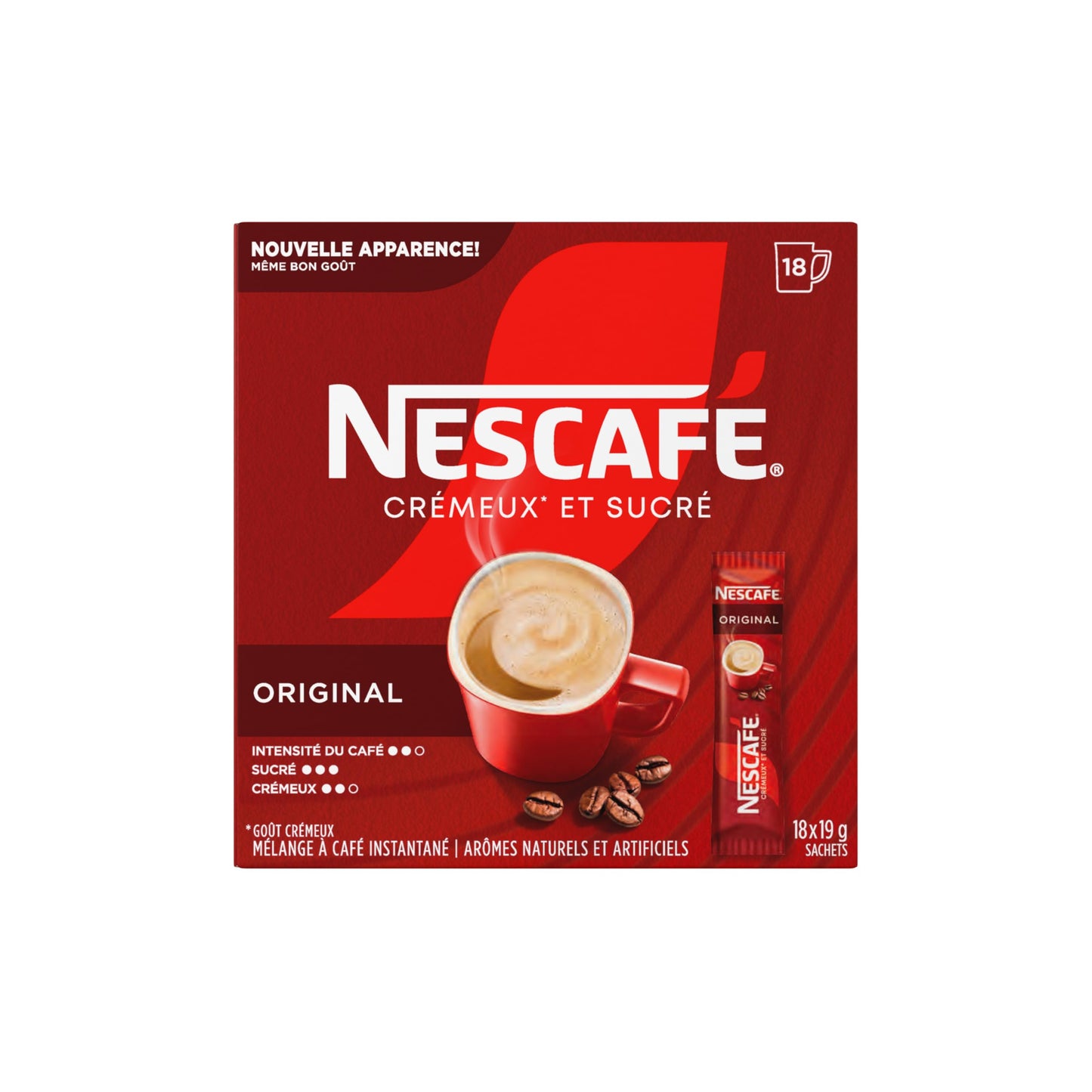 Nescafé Sweet and Creamy Original Instant Coffee Mix – 6 Single-Serve Sachets