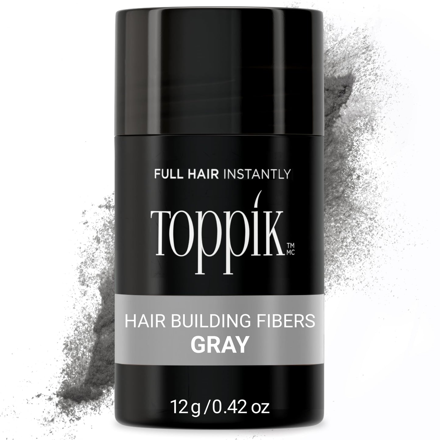TOPPIK Hair Building Fibers,12 g, Fill In Fine or Thinning Hair, Instantly Thicker Looking, Multiple Shades for Men & Women