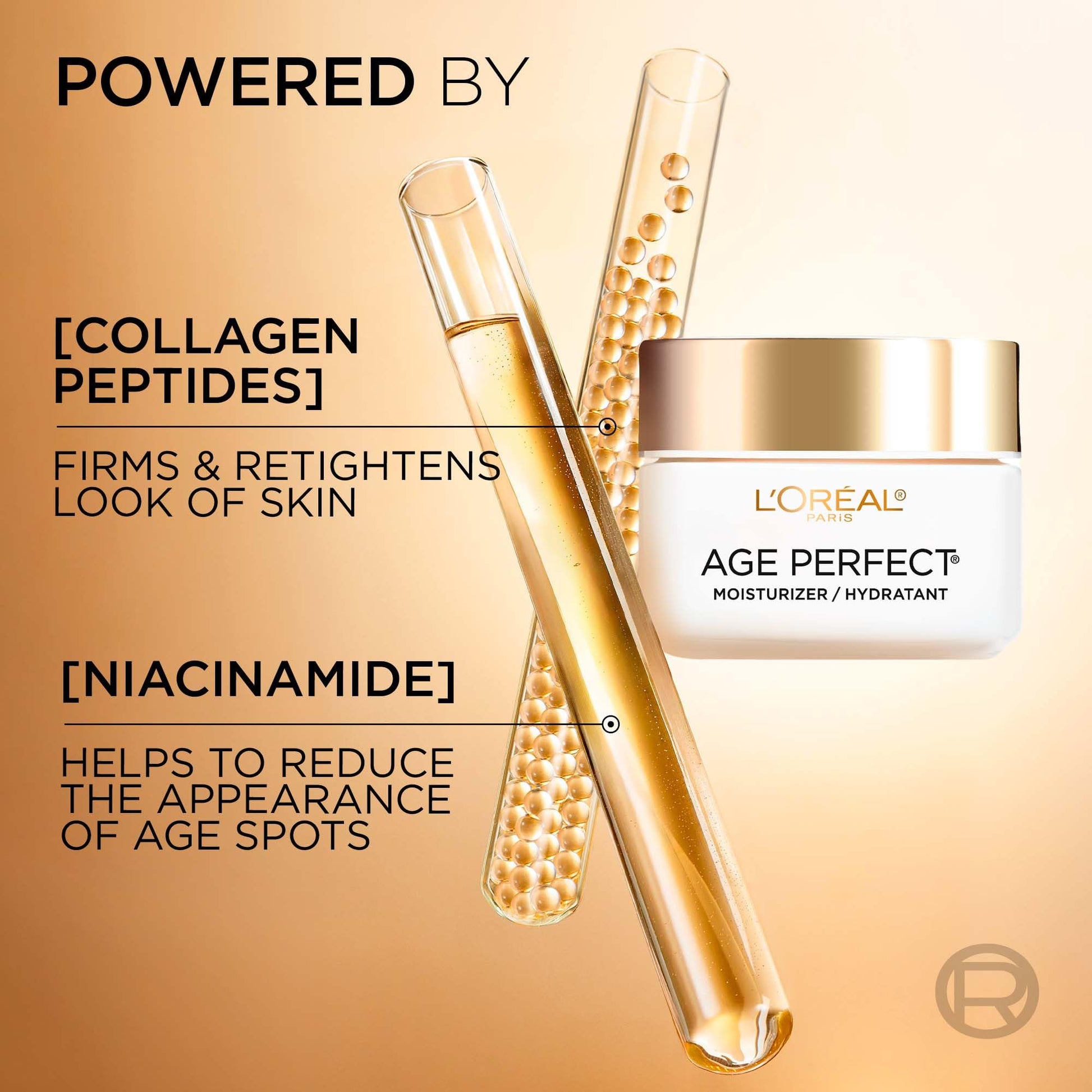 L'Oreal Paris Day Face Moisturizer Cream, Age Perfect Collagen Expert, with Collagen Peptides + Niacinamides, For Mature Skin, Suitable for Sensitive Skin Skincare, 70 ml L'Oreal Paris