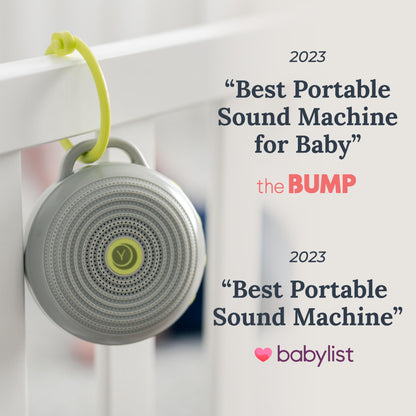 Yogasleep Hushh Portable White Noise Sound Machine For Baby, 3 Soothing Natural Sounds With Volume Control, Compact Size, Noise Canceling For Sleep Aid, Office Privacy, & Meditation, Registry Gift YOGASLEEP