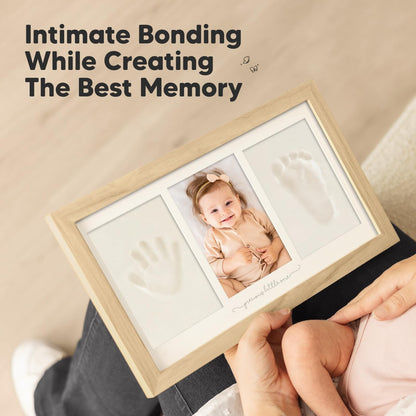 KeaBabies Baby Hand and Footprint Kit, Clay Keepsake Frame (Ash Wood) 🍁 All In One Marketplace Canada