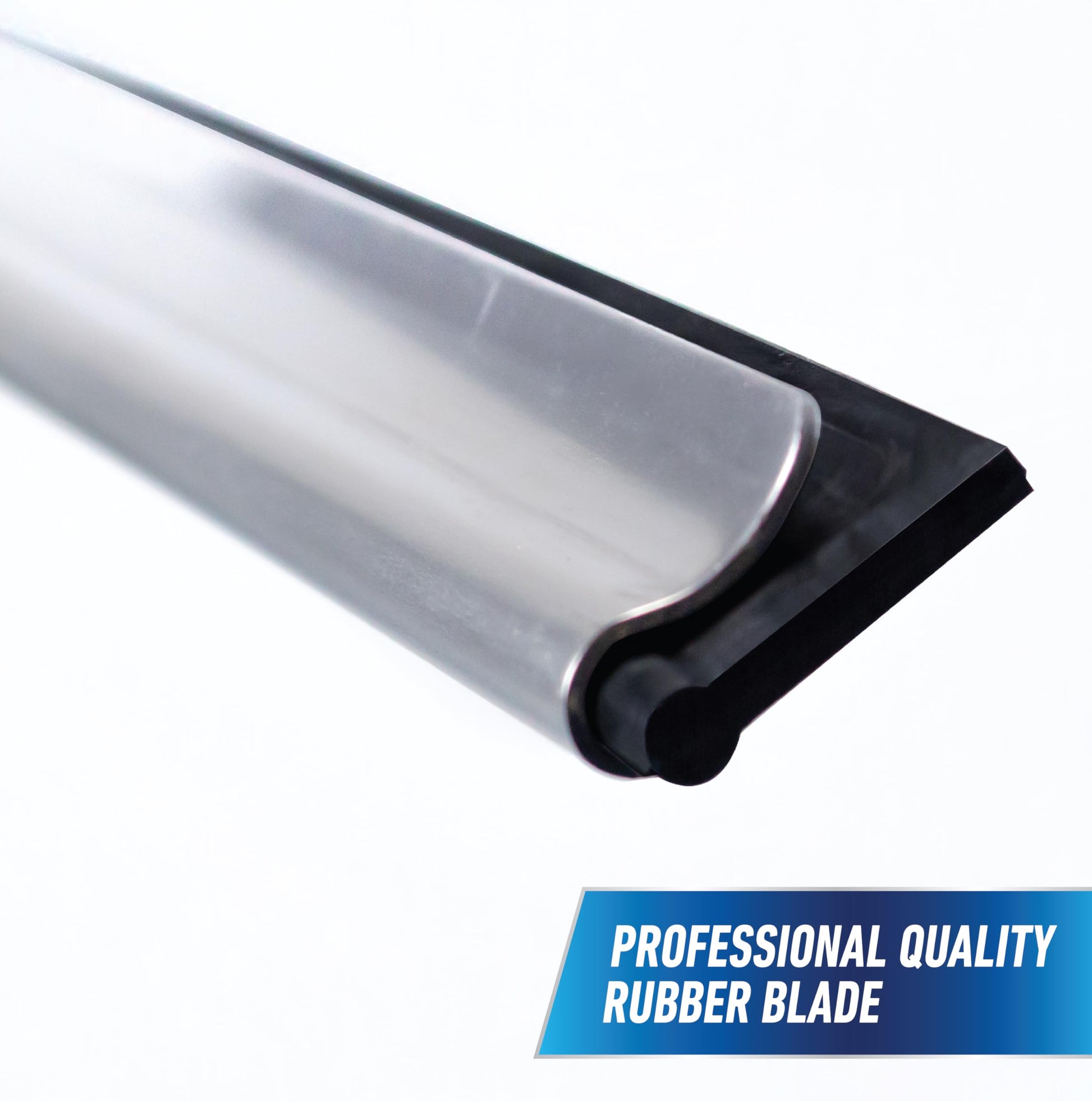 Unger Professional 18” EZ Change Window & Glass Cleaning Squeegee - Streak Free Results, Clean Large and Small Windows, with 12” Channel Unger