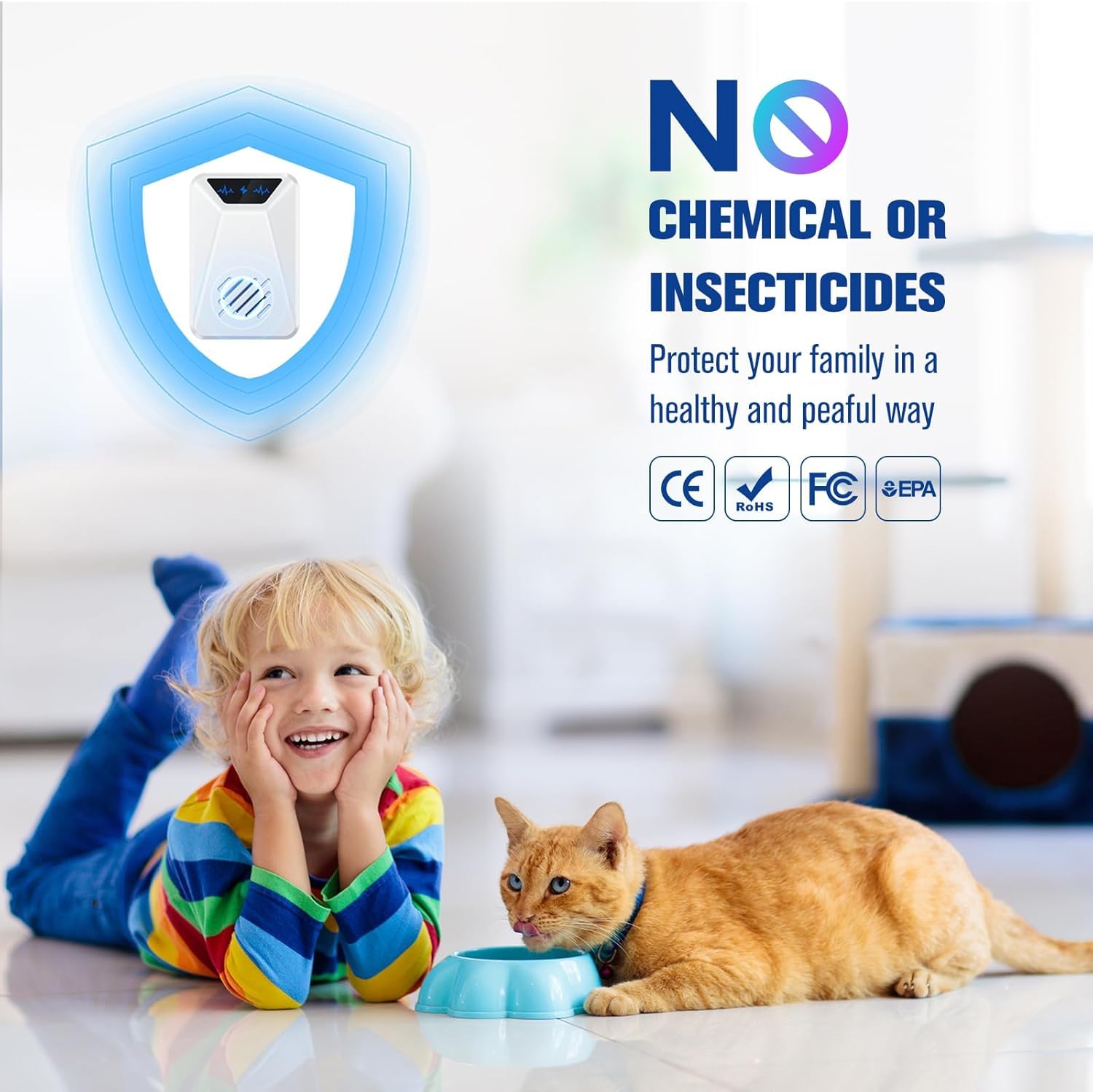 6 Packs Ultrasonic Pest Repeller, Electronic Pest Repellent Plug in Indoor for Insect Roaches Spider Ant Bug Mosquito Mouse Repellent for House Kitchen Garage Warehouse - Available at All In One Marketplace Canada