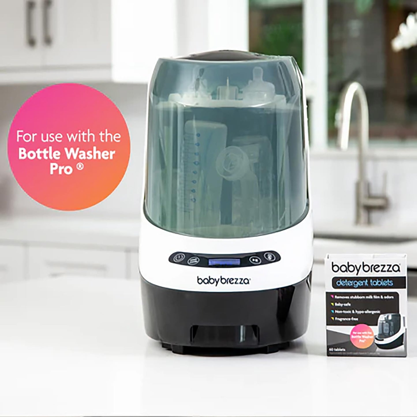 Baby Brezza Official Detergent Soap Tablets for Baby Brezza Bottle Washer Pro, 120 Tablets