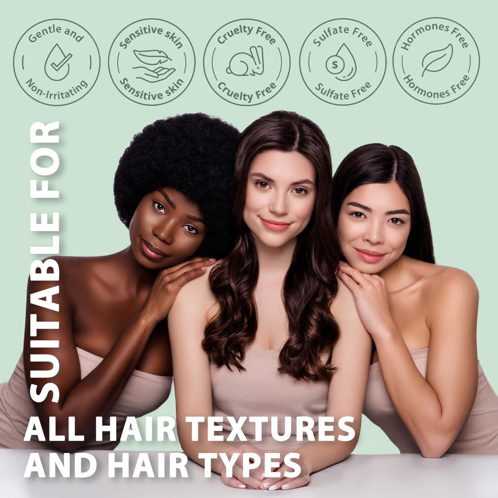 Folliculitis Shampoo Seborrheic Dermatitis Psoriasis Shampoo: Scalp Dandruff, Dry Scalp & Flake Control — Sulfate-Free, Nourishing with Salicylic Acid, Piroctone Olamine, Rice Water, Rosemary Oil 260ml - Available at All In One Marketplace Canada