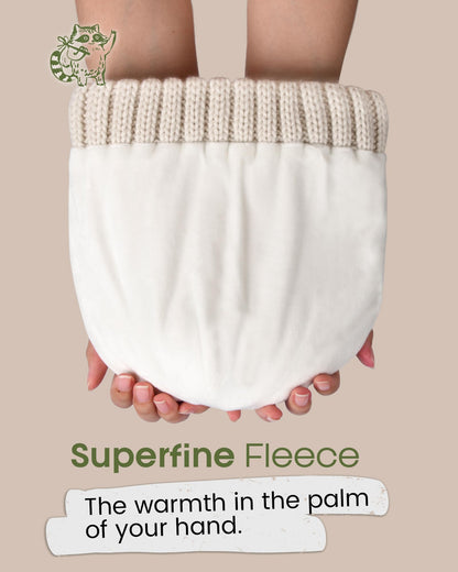FURTALK Knit Beanie Hats for Women Men Double Layer Fleece Lined Chunky Winter Hat Beige 🍁 All In One Marketplace Canada