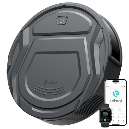 Lefant M210Pro Robot Vacuum Cleaner, 6 Cleaning Modes, 200 Mins Runtime, 4000Pa Suction, SmartSense Technology, Multi-Surface Cleaning, Ideal for Pet Hair and Hard Floor - Available at All In One Marketplace Canada