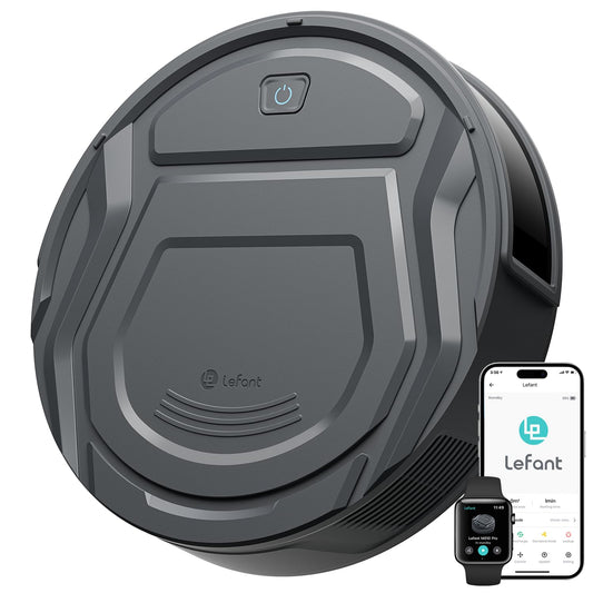 Lefant M210Pro Robot Vacuum Cleaner, 6 Cleaning Modes, 200 Mins Runtime, 4000Pa Suction, SmartSense Technology, Multi-Surface Cleaning, Ideal for Pet Hair and Hard Floor - Available at All In One Marketplace Canada