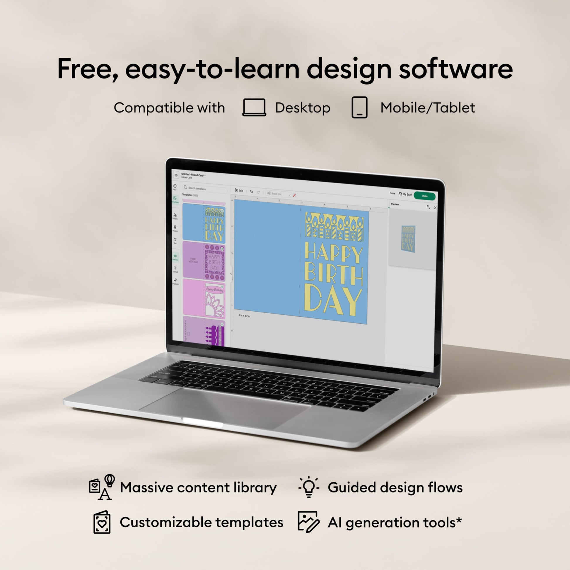 Cricut Explore 5 Essential Bundle + Digital Content, Taupe Cricut