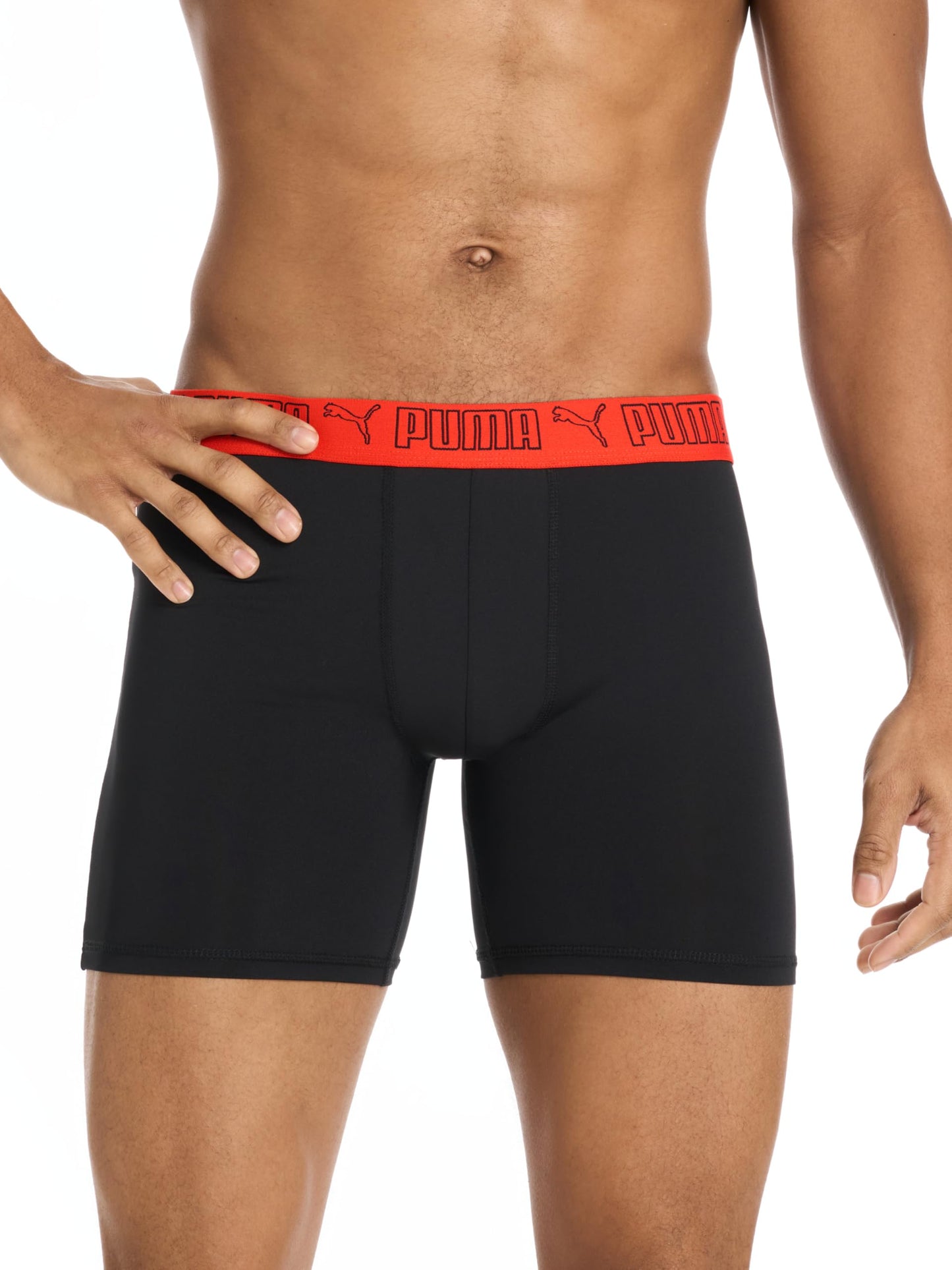 Puma Mens 5 Pack Performance Boxer Briefs, Black/Grey/Navy/Bright, Medium 🍁 All In One Marketplace Canada