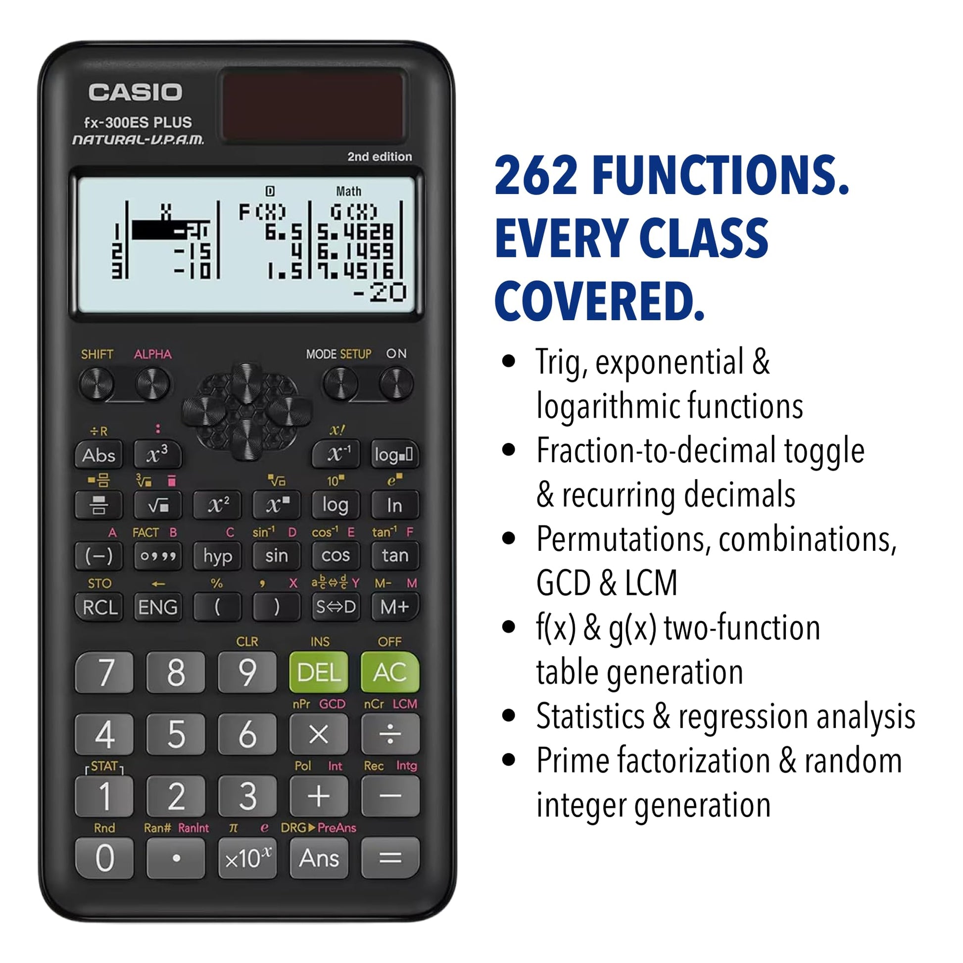 Casio FX-300ESPLUS2 with Authenticity verification (FX-300ESPLS2-S-CT)