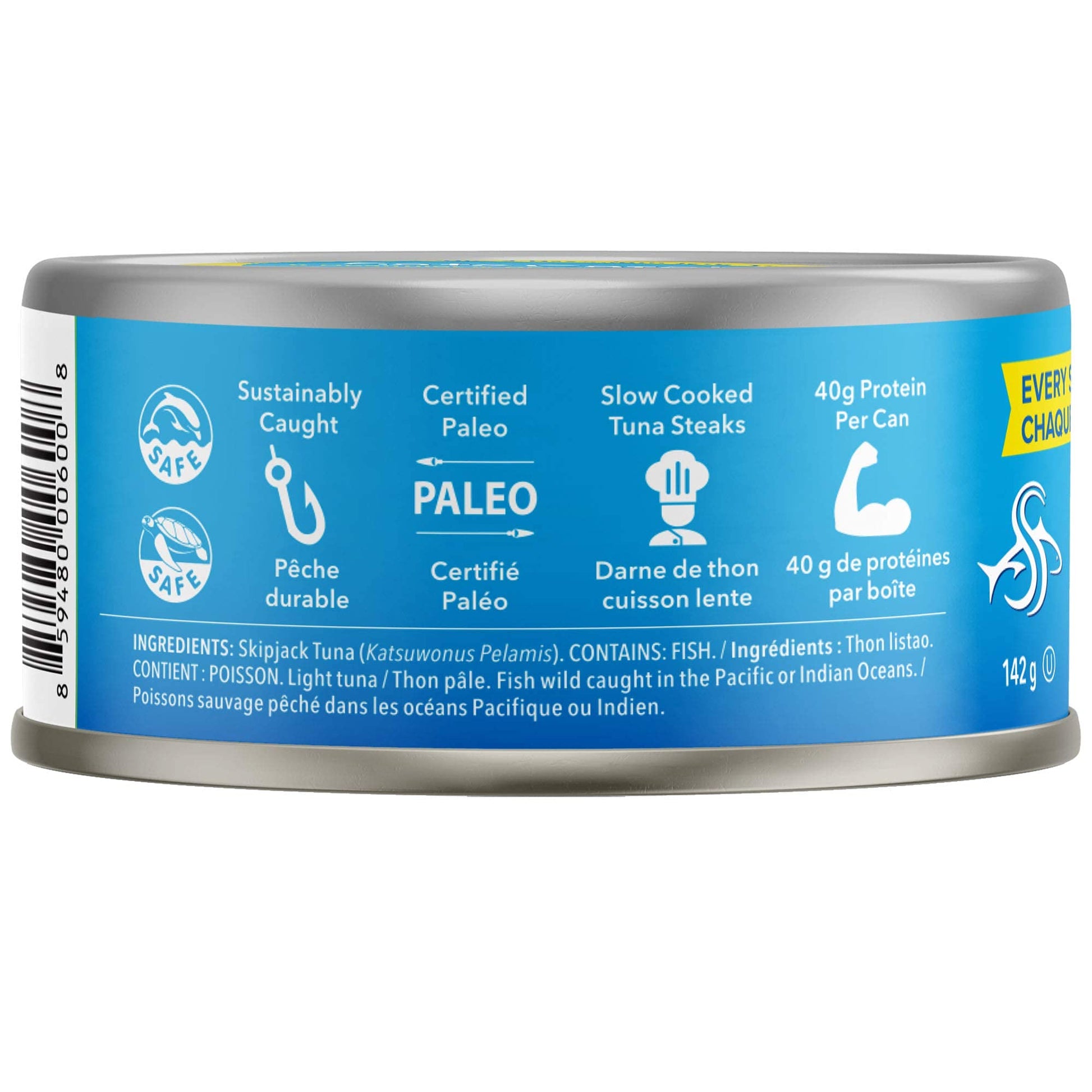 Safe Catch Elite Wild Tuna – Premium Low-Mercury Canned Tuna, 5oz Can (12-Pack)