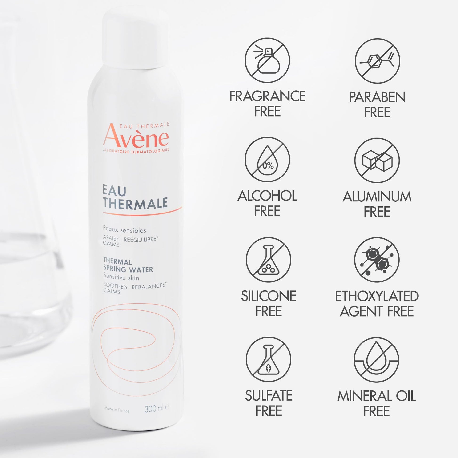 Eau Thermale Avene Thermal Spring Water, Soothes, Calms and Strengthens the protective barrier of sensitive skin, Facial Mist Spray, Microbiome rebalancing, for Sensitive Skin, 300ml - Available at All In One Marketplace Canada