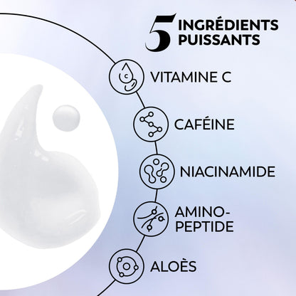 Olay Super Eye Serum - Vitamin C, Caffeine, Niacinamide, Amino Peptide, Aloe Vera - Brightens Dark Circles, Anti-Wrinkle, Anti-Aging, Brightening, Smooths Fine Lines, Firming, Hydrating, 13 mL