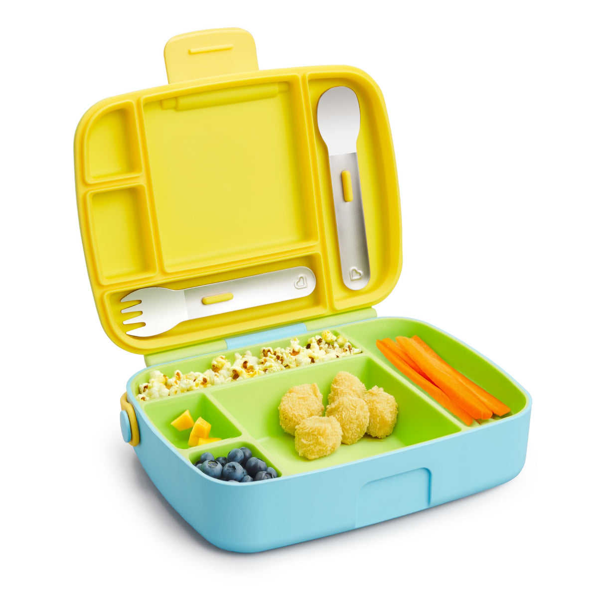 Munchkin Bento Box Toddler Lunch Box, Green