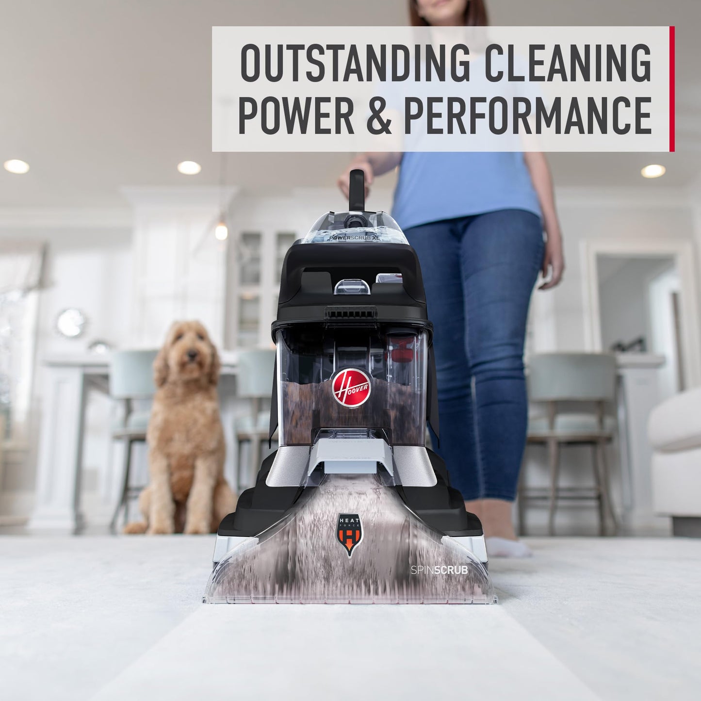 Hoover Prime Professional Carpet Cleaner Solution, 64 oz., Ocean Breeze Scent, Powerful Carpet Shampoo Solution, Remove Tough Stains from Carpet and Upholstery, Pair with Hoover Carpet Cleaner Machine - Available at All In One Marketplace Canada