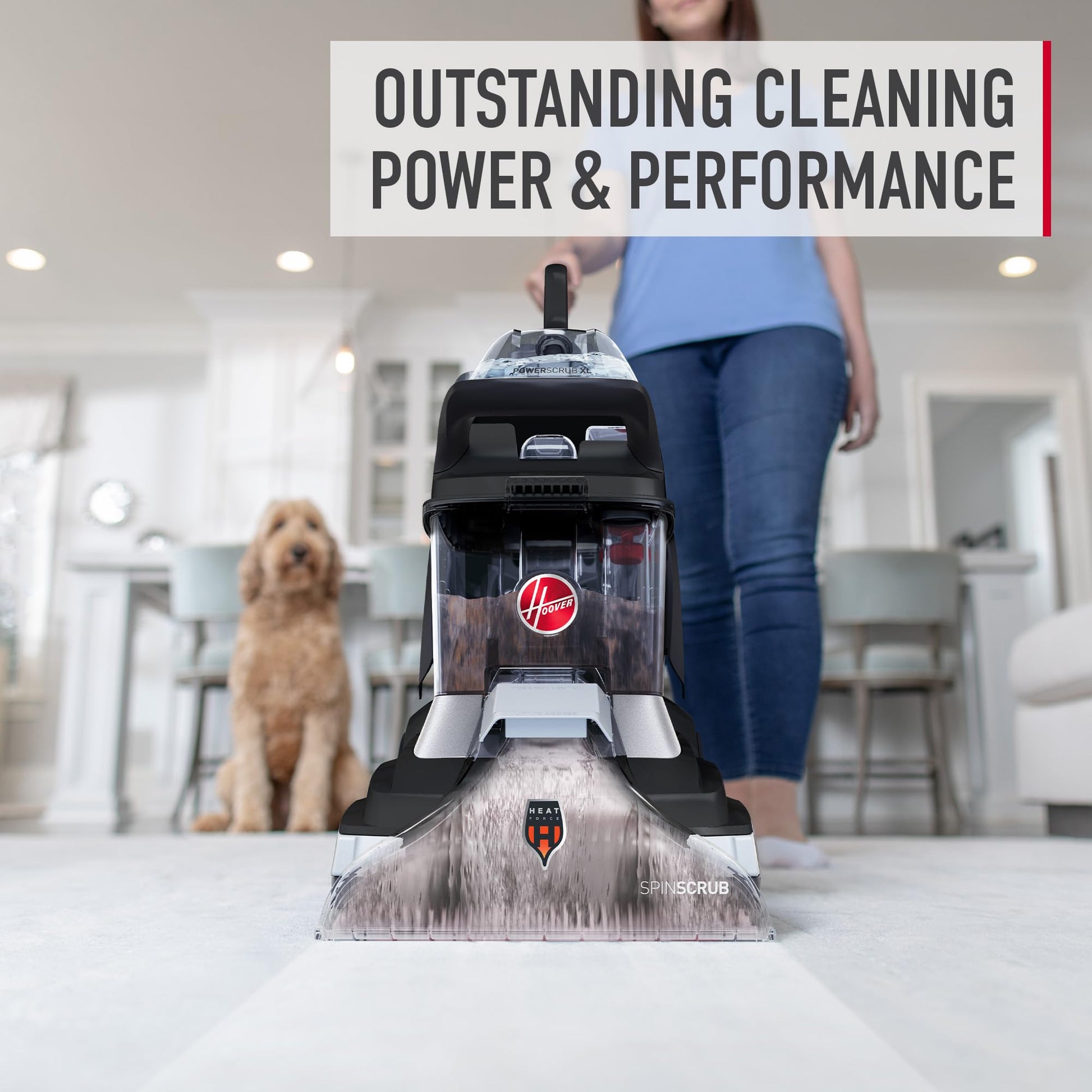 Hoover Prime Professional Carpet Cleaner Solution, 64 oz., Ocean Breeze Scent, Powerful Carpet Shampoo Solution, Remove Tough Stains from Carpet and Upholstery, Pair with Hoover Carpet Cleaner Machine - Available at All In One Marketplace Canada