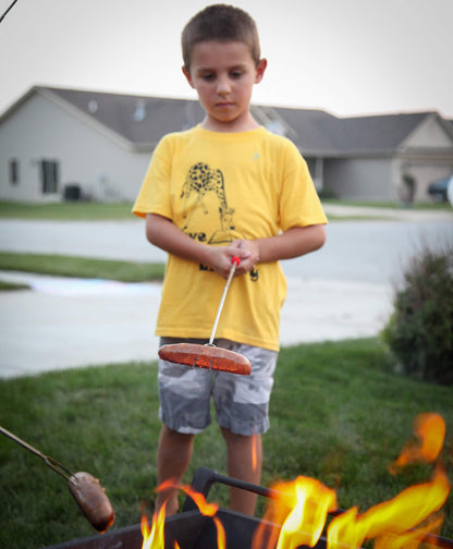 MalloMe Marshmallow Roasting Sticks - Smores Skewers for Fire Pit Kit - Hot Dog Camping Accessories Campfire Marshmellow 32 Inch Long Fork - 5 Pack - Available at All In One Marketplace Canada