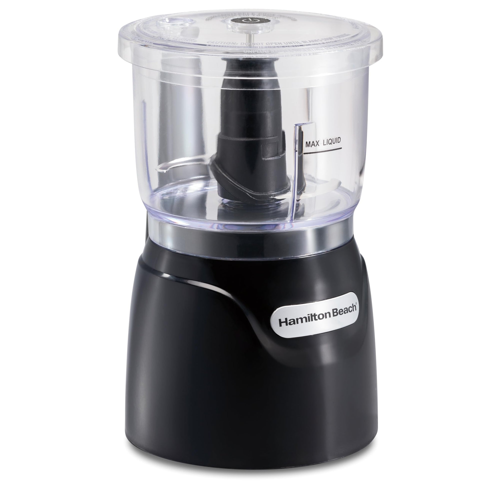Hamilton Beach Stack & Press Food Chopper & Mini Food Processor, 350 Watts, 3 Cup Bowl, Stainless Steel Blades, for Chopping, Puree & Emulsify, Black, 72850G - Available at All In One Marketplace Canada