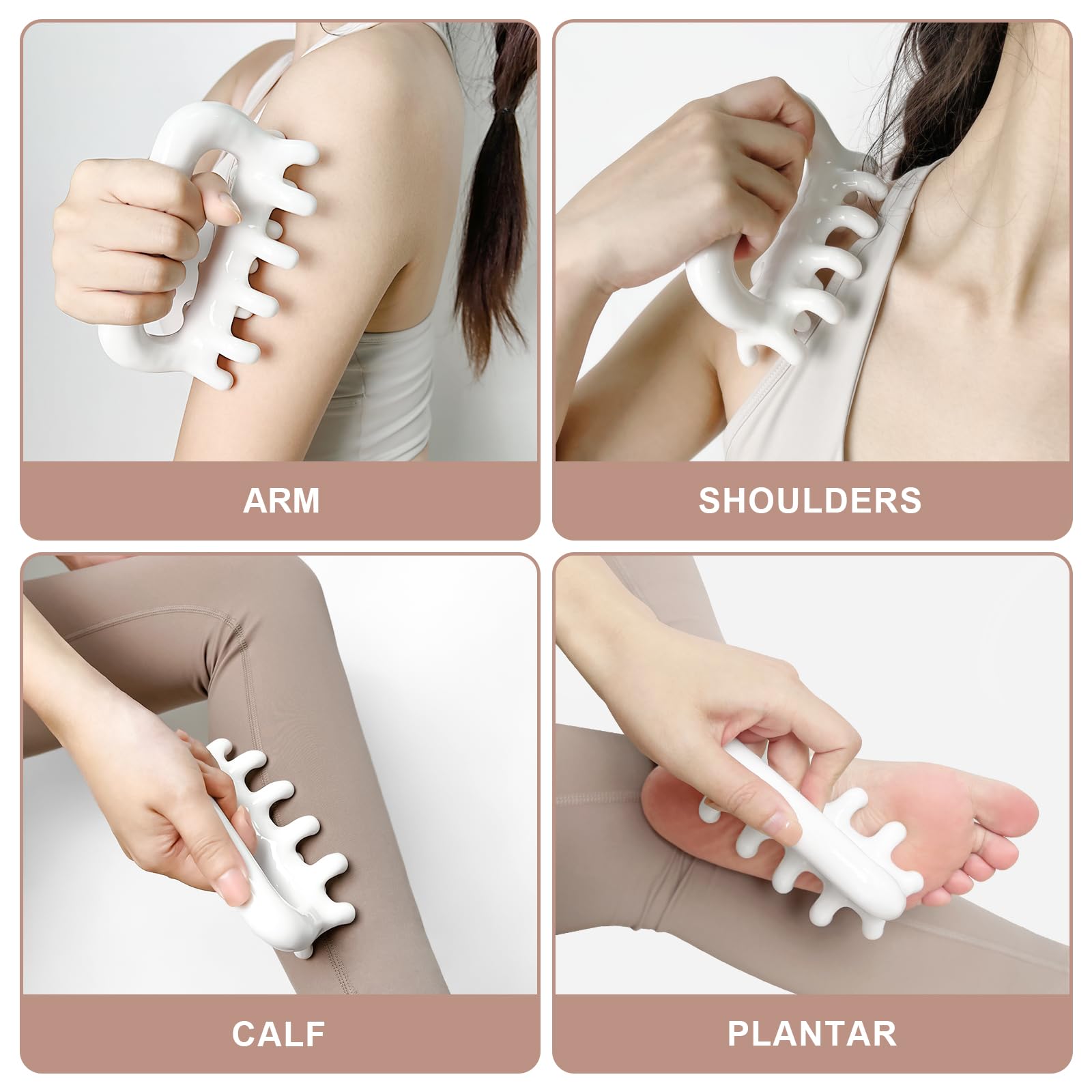 VEMOKY Fascia Massage Tool Trigger Point Massage Tools Anti Blaster for Cellulite Massager Tool Reaching Deep Myofascial Tissue Throughout The Body Release Muscle Knot Reduction Cellulite - Available at All In One Marketplace Canada