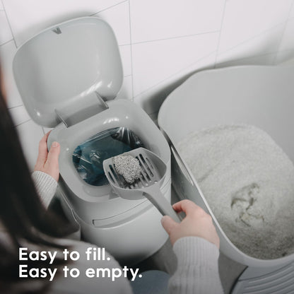 Litter Genie Easy Roll Pail with Easy Roll Refill, 24 Bags Litter Genie