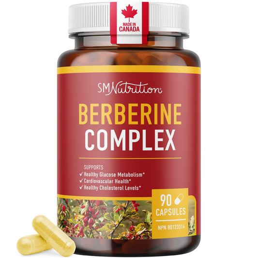 Berberine HCL Supplement | 1000mg | High Potency | Support Glucose Metabolism & Cardiovascular Health | 500mg Per Capsule | With Bitter Melon | Non-GMO, Third-Party Tested | 90 Ct. (45-Day Supply) - Available at All In One Marketplace Canada