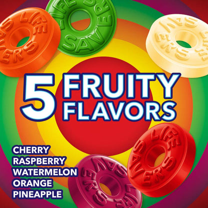 Life Savers 5 Flavor Assorted Hard Candies - 41oz Bulk Bag (Approx. 292 Pieces)
