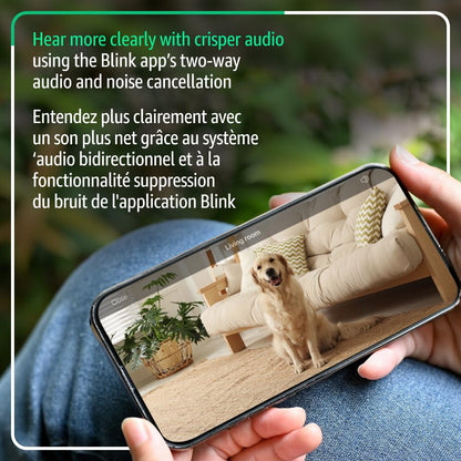 Blink Mini 2K+ (newest model) – Plug-in Home & Pet Security Camera with 2K video resolution, colour night vision, enhanced audio, motion detection – 2 cameras (White)