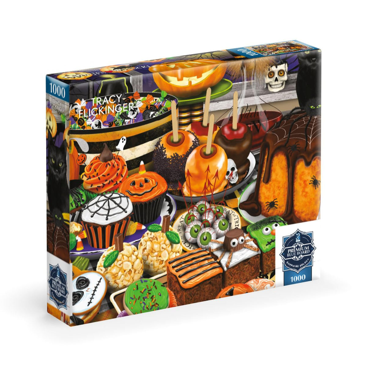Puzzle de 1000 pièces Halloween Haul de Tracey Flickinger par Buffalo Games pour adultes
