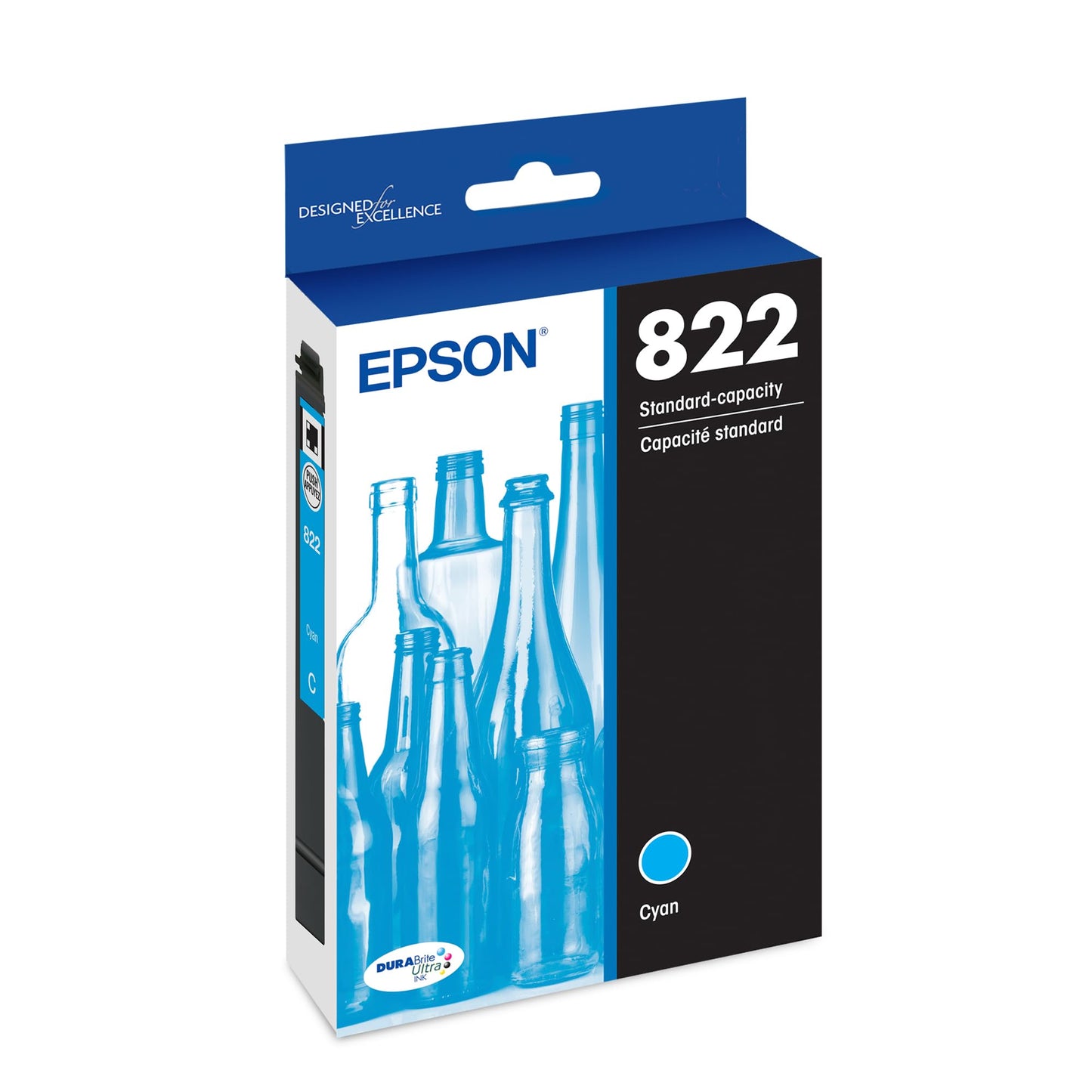 Epson 822 Genuine Standard Capacity Black Ink Cartridge T822120 Epson