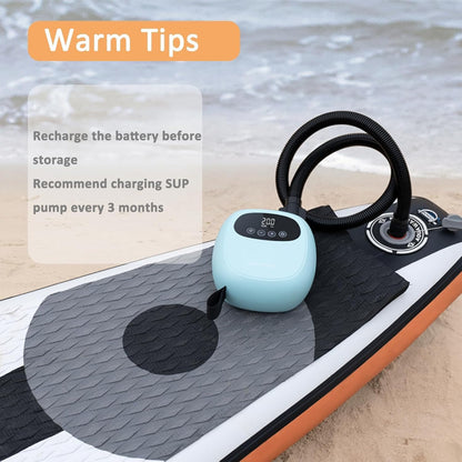 dwndpump Electric Paddle Board Pump, Rechargeable 20PSI SUP Pump, Dual-Stage Inflation and Deflation, Portable Electric Air Pump for Kayaks, Wind Wings, SUPs(Green) - Available at All In One Marketplace Canada