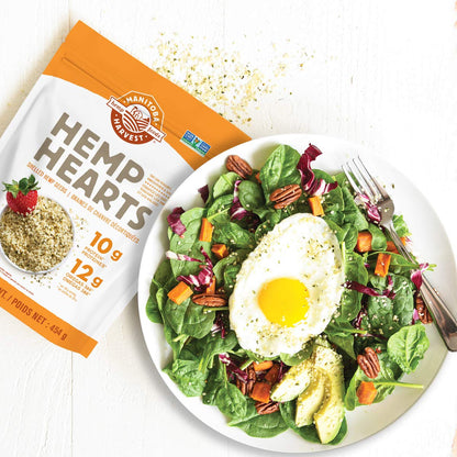 Manitoba Harvest Hemp Hearts Shelled Seeds, 2.27kg – 10g Plant-Based Protein & 12g Omegas per Serving, Organic, Keto, Paleo & Vegan Certified