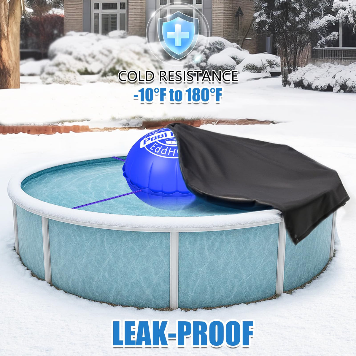 5x5ft Pool Pillow for Above Ground Pools, 0.5mm Extra Thick & Strong Cold-Resistant Pool Pillows Round for Closing Winter, Poo l Pill ow for Winterizing to Last All Season 🍁 All In One Marketplace Canada