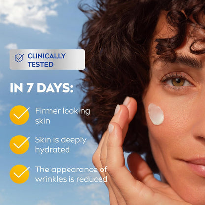 NIVEA Q10 Power Anti-Wrinkle Firming Day Face Cream, Anti Wrinkle Firming Cream with Q10 and Creatine, Face Moisturizer for All Skin Types, Visibly Reduces the Look of Wrinkles, 50mL - Available at All In One Marketplace Canada