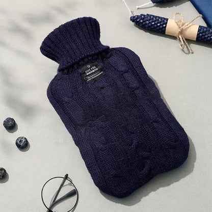 Hot Water Bottle with Soft Cover (2 Liter), Winter Warmer for Hot Compress,Menstrual Cramps,Neck and Shoulder Pain Relief,Hand Feet Warmer (Blue) 🍁 All In One Marketplace Canada