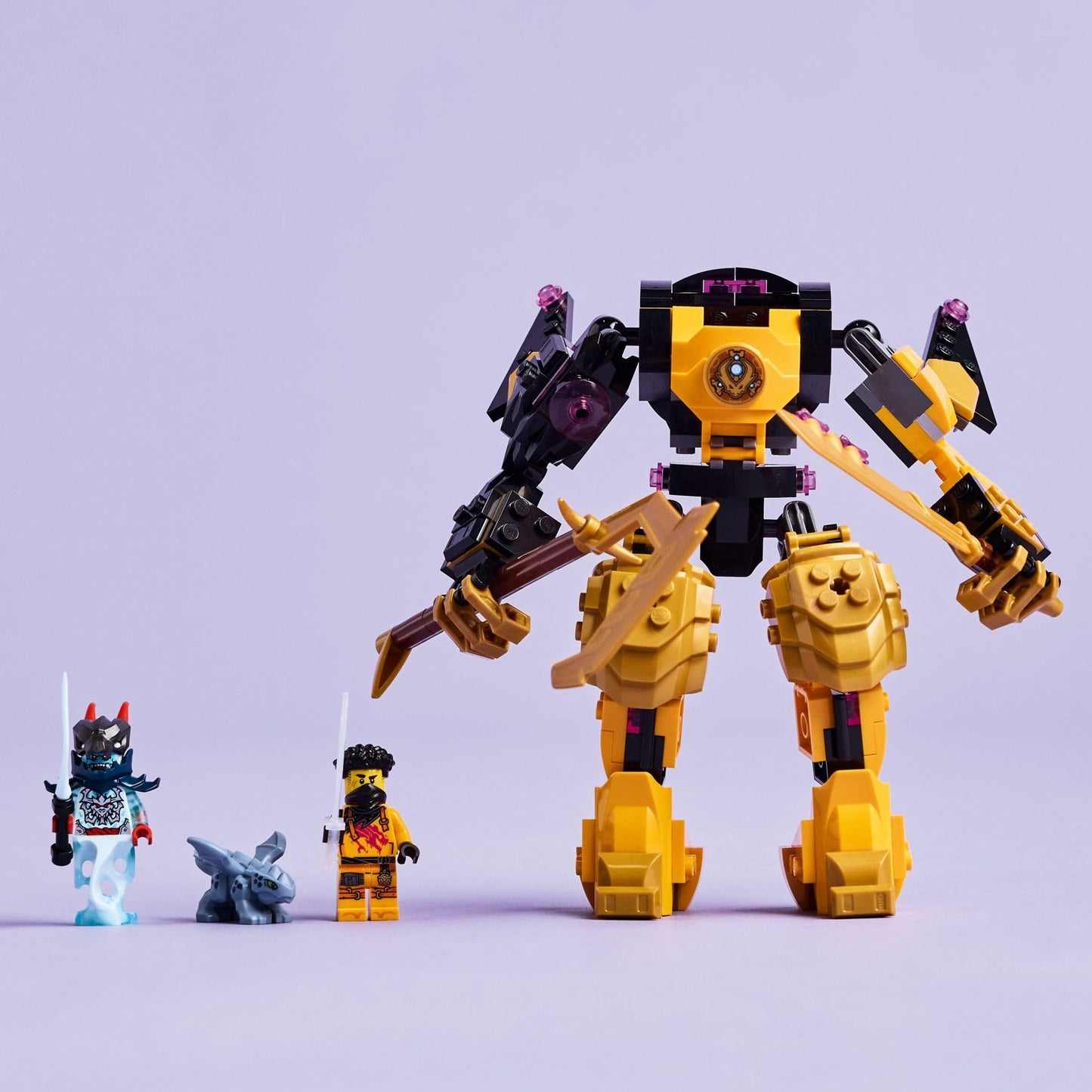 LEGO NINJAGO Arin’s Spinjitzu Battle Mech Building Toy - Ninja Building Set for Kids, Ages 7+ - with Arin, Baby Ryu, & Villain Minifigures - Gift Idea for Boys, Girls, & Dragons Rising Fans - 71839 LEGO