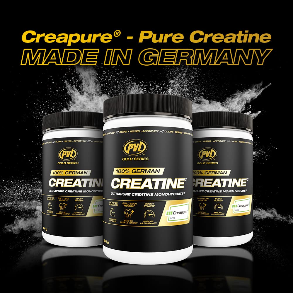 PVL Creapure Creatine Powder | 100% German Creatine Monohydrate, Canadian-Owned, Informed-Choice Tested, Unflavoured Supplement powder – 48 Servings - 240 g - Available at All In One Marketplace Canada
