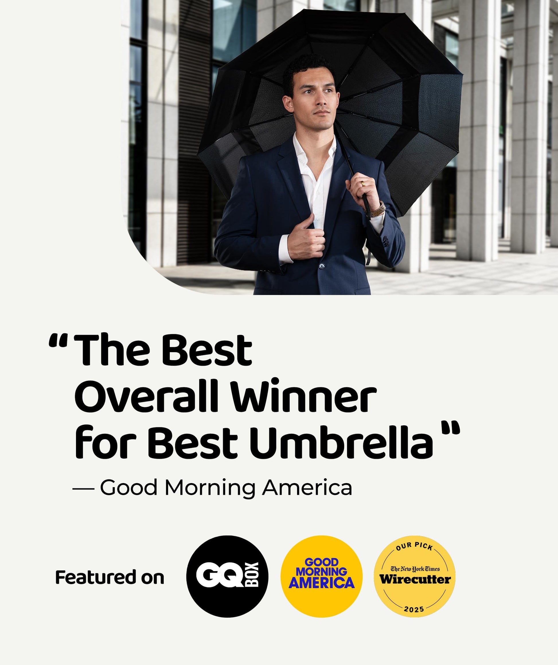 Repel Windproof Travel Umbrella - Compact & Withstands Winds up to 100MPH, Strongest Premium Auto Folding Umbrella for Rain and Sun - Durable, Light & Portable for Women & Men, Fits Backpack & Cars - Available at All In One Marketplace Canada