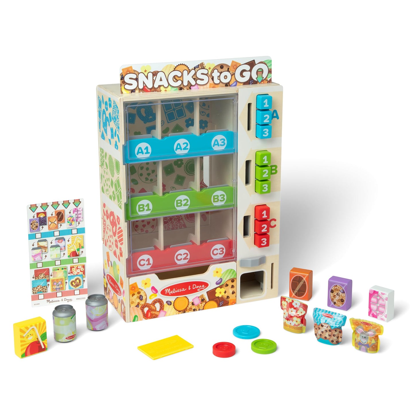 Melissa & Doug Wooden Vending Machine Play Set Melissa & Doug