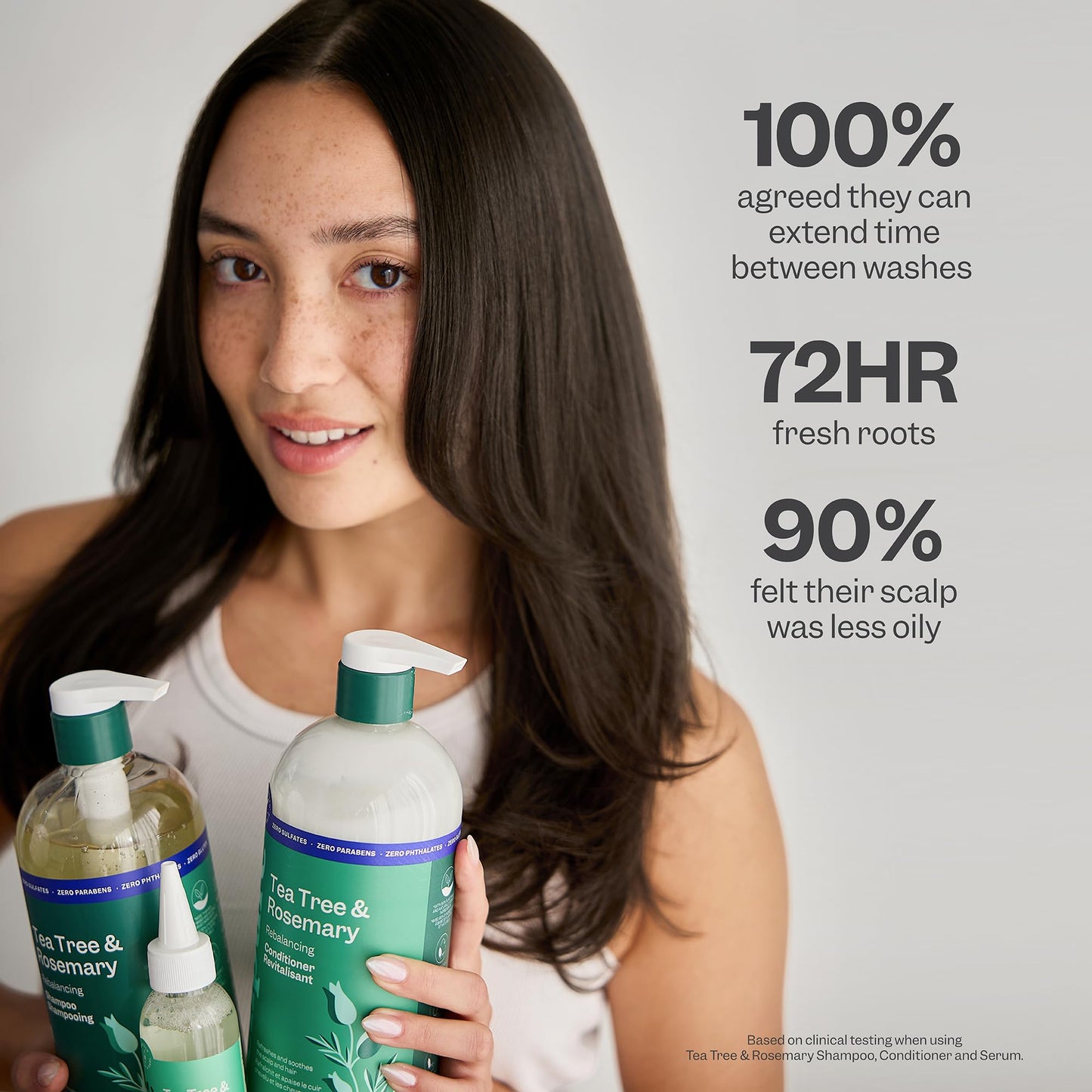 Renpure Tea Tree & Rosemary Shampoo & Conditioner Set, Plant Based - Refreshes & Rebalances Hair and Scalp - For Oily/Normal Hair - Tea Tree Leaf Oil, Rosemary Leaf Extract - 24 Fl Oz each, 2 Pack - Available at All In One Marketplace Canada