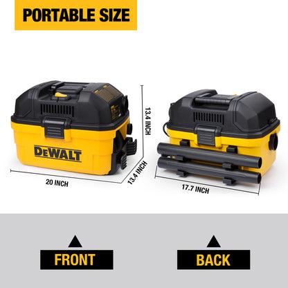 DEWALT DXV04T Portable 4 Gallon Wet/Dry Vacuum, Yellow 🍁 All In One Marketplace Canada