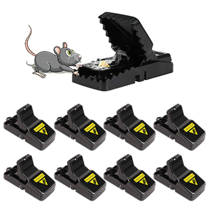 Mouse Traps 8 Pack - Humane Instant Catch Reusable Indoor/Outdoor Snap Traps for Small Mice, Safe & Effective Rodent Catcher with Easy Clean Design (Kids & Pets Friendly)