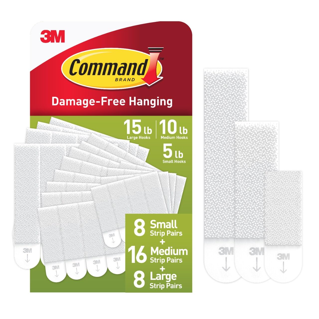 Command White Picture Hanging Strips, Indoor Use (PH211-32NA) Command