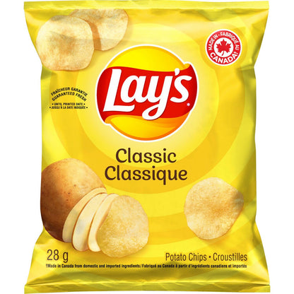 Frito-Lay Variety Pack (Lay's Classic, Ketchup, Bar-B-Q, Salt & Vinegar), Pack of 2, (32 bags x 28g), Chips Snack Box