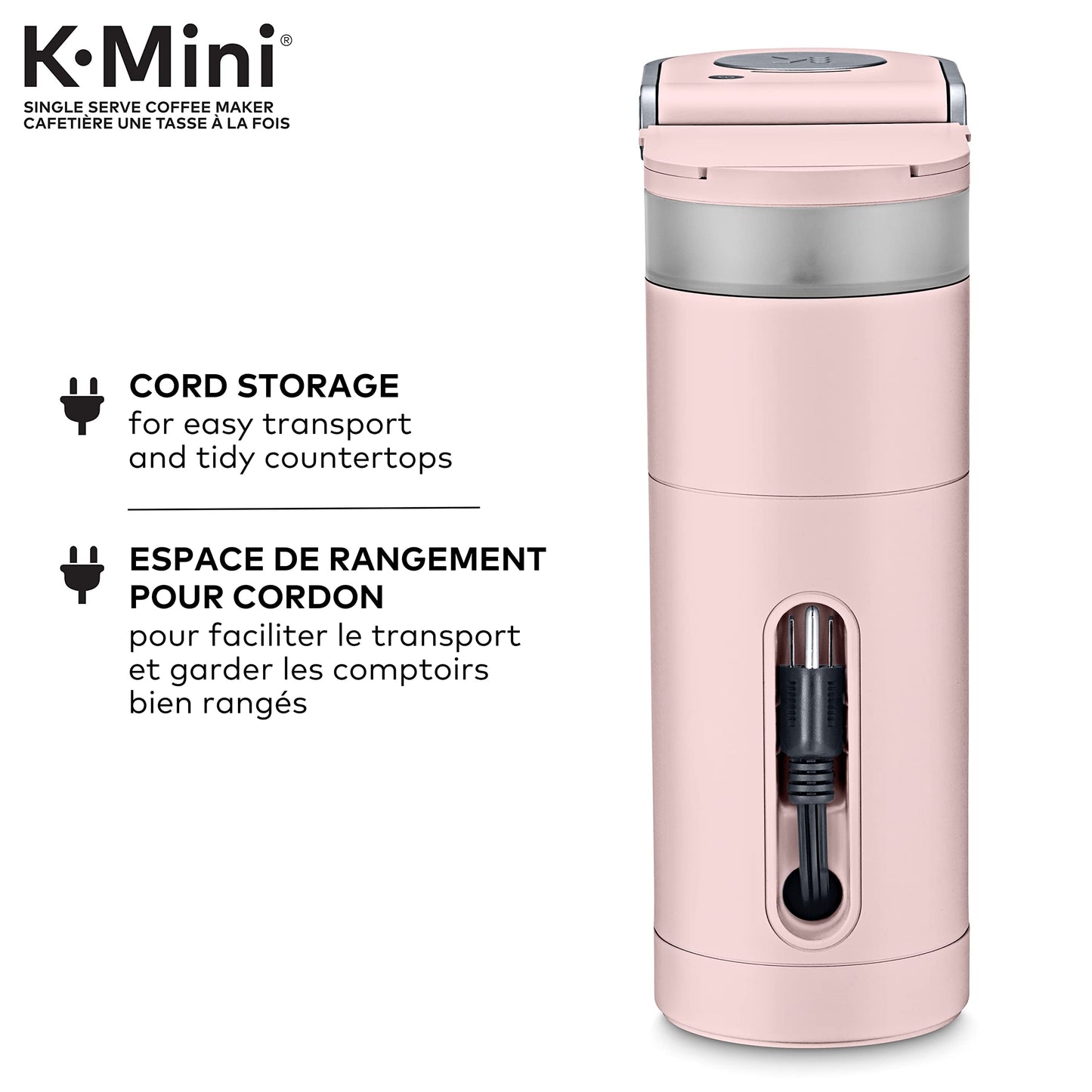 Keurig K-Mini Single Serve K-Cup Pod Coffee Maker, Featuring An Ultra-sleek Design, Dusty Rose Keurig