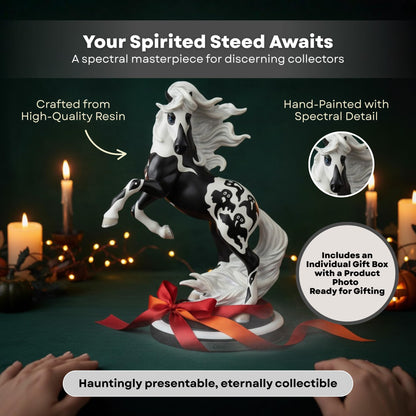 Figurine de cheval fantôme d'Halloween Enesco The Trail of Painted Ponies, 26,2 cm, multicolore